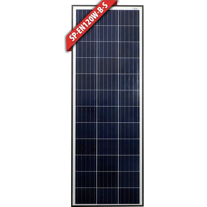Enerdrive Solar Panel - 120w Poly SLIM Black Frame
