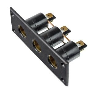DIN Thermoplastic Socket 3 Outlet
