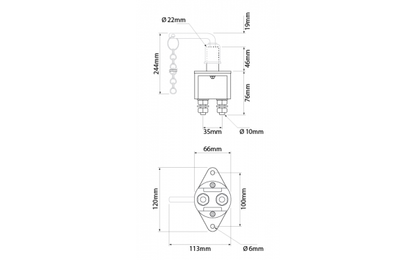 Ionnic BMS-05 L Removable Handle Single Pole Switch