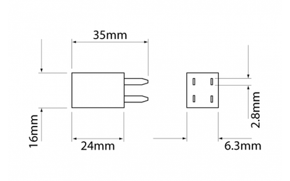 RELAY MICRO "280" N/0 20A 4 PIN 12V